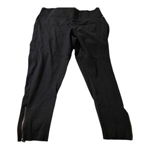 Melissa McCarthy Seven7 Black Slim Fit Stretch Pants With Ankle Zipper 1x